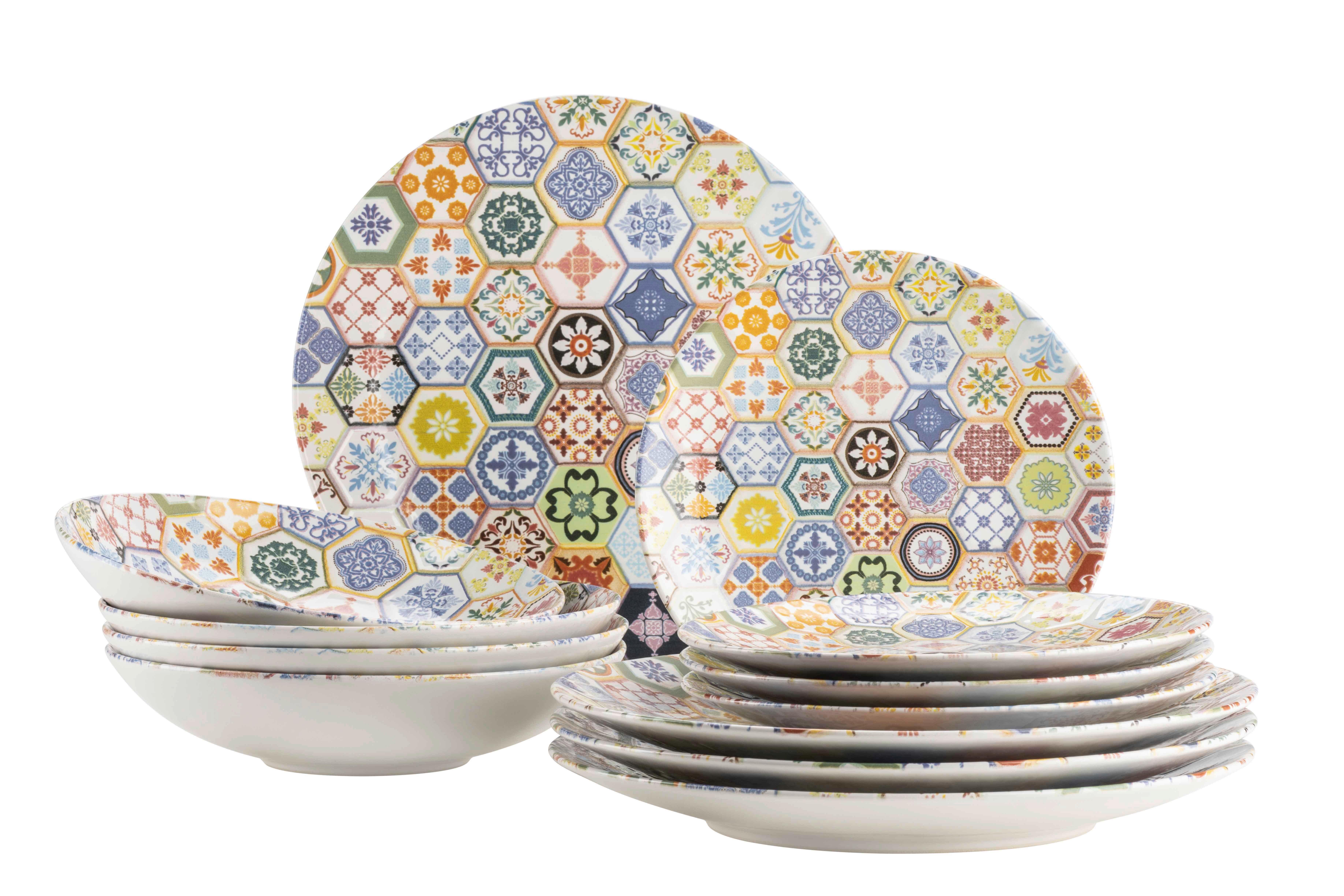 TAFELSERVICE AMARANTE - Multicolor, Basics, Keramik - Mäser