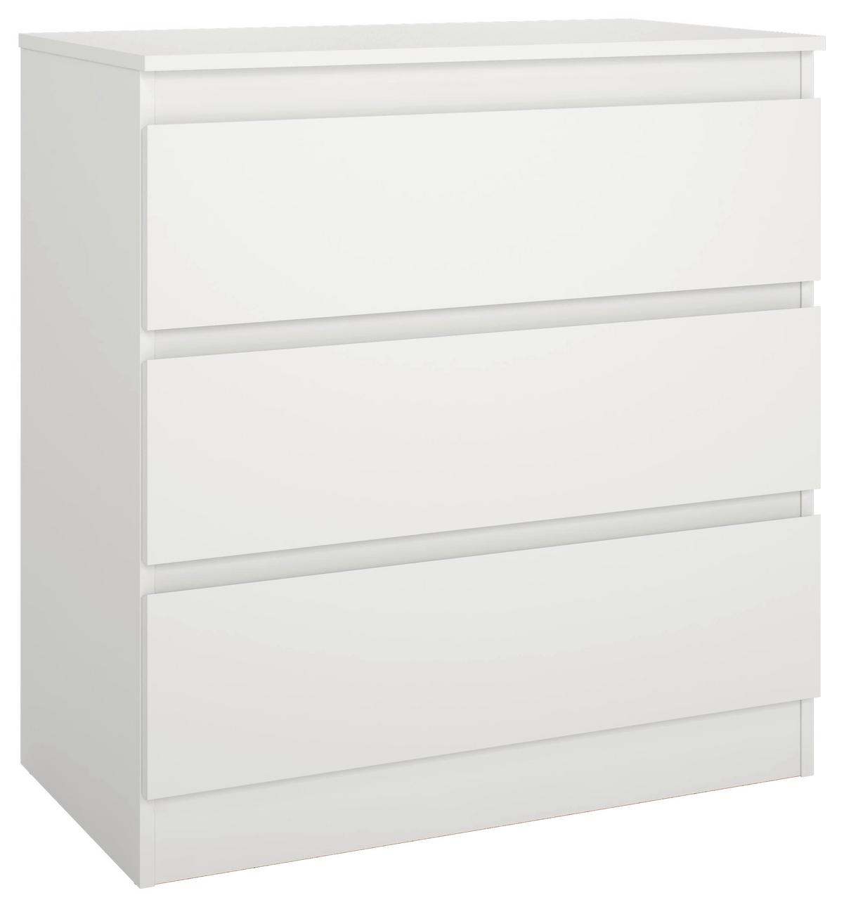 Kommode Mara Weiß Nachbildung - Weiß, KONVENTIONELL, Holz (77/80/42cm) - Mömax