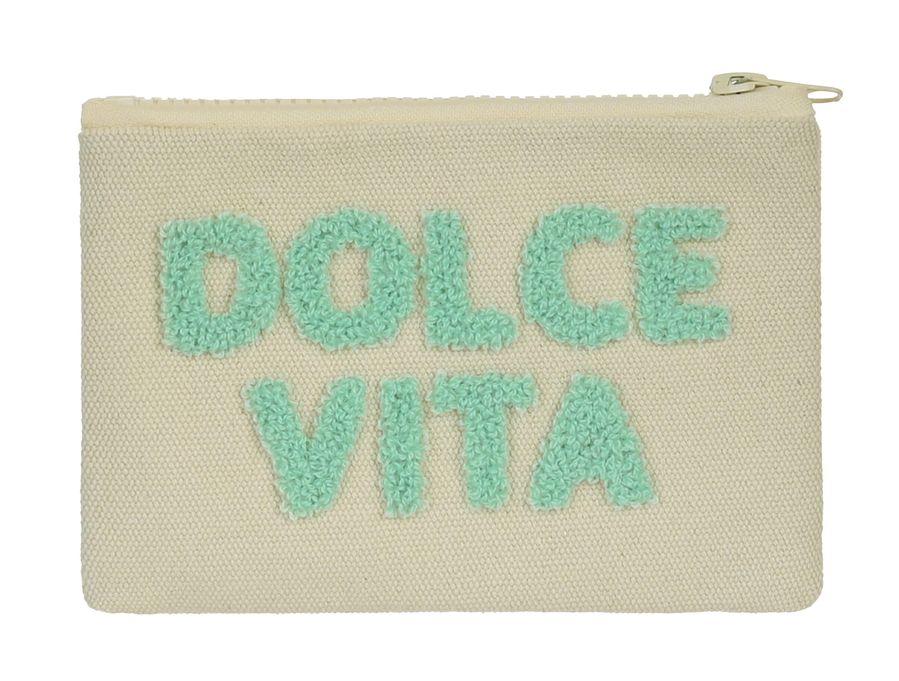 Kosmetiktasche Kia Beige/Mintgrün - Beige/Mintgrün, Basics, Kunststoff/Textil (16,5/10,5cm) - Mömax