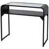 KONSOL FLORENZ -EXKLUSIV- - svart, Modern, metall/trämaterial (90/75/35cm) - Mömax