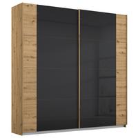 DULAP USI CULISANTE ARTEMIS - stejar Artisan/antracit, Modern, sticlă/material pe bază de lemn (181/210/62cm) - Modern Living