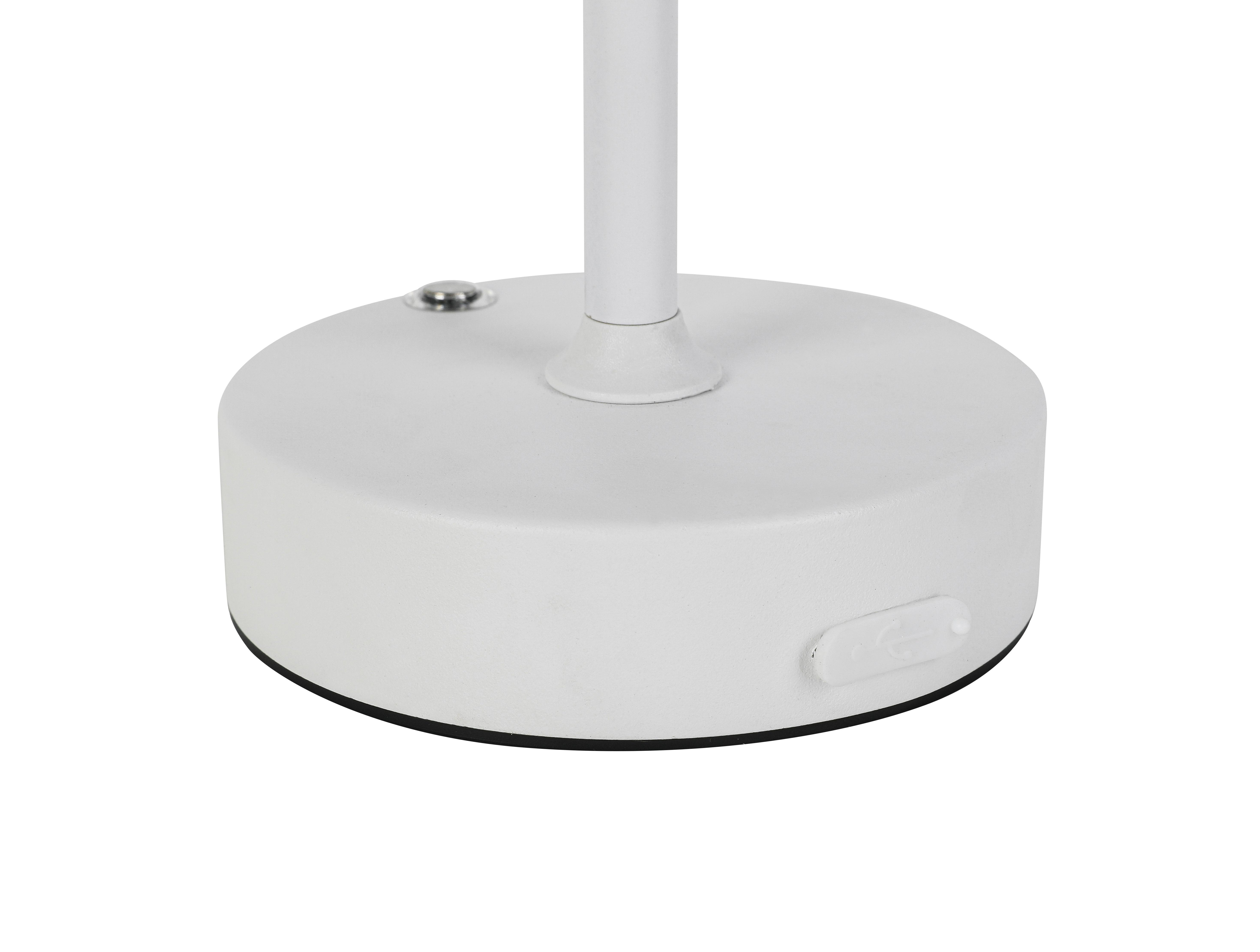 PORTABEL LAMPA JUMI - vit, Modern, plast (12/20cm) - Mömax