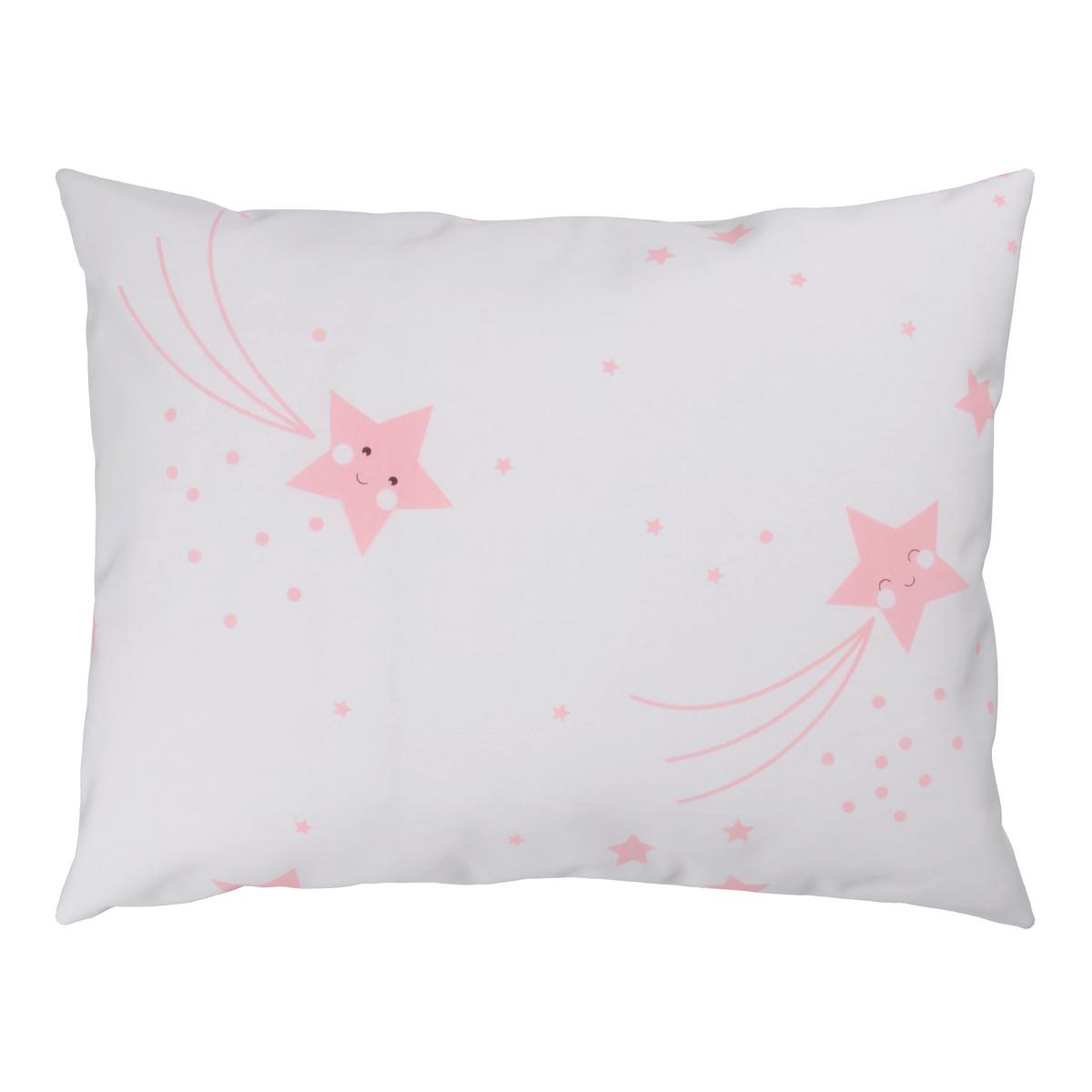 POŚCIEL NIEMOWLĘCA STERNENSCHWEIF - różowy/biały, Basics, tkanina (100/135cm) - My Baby Lou