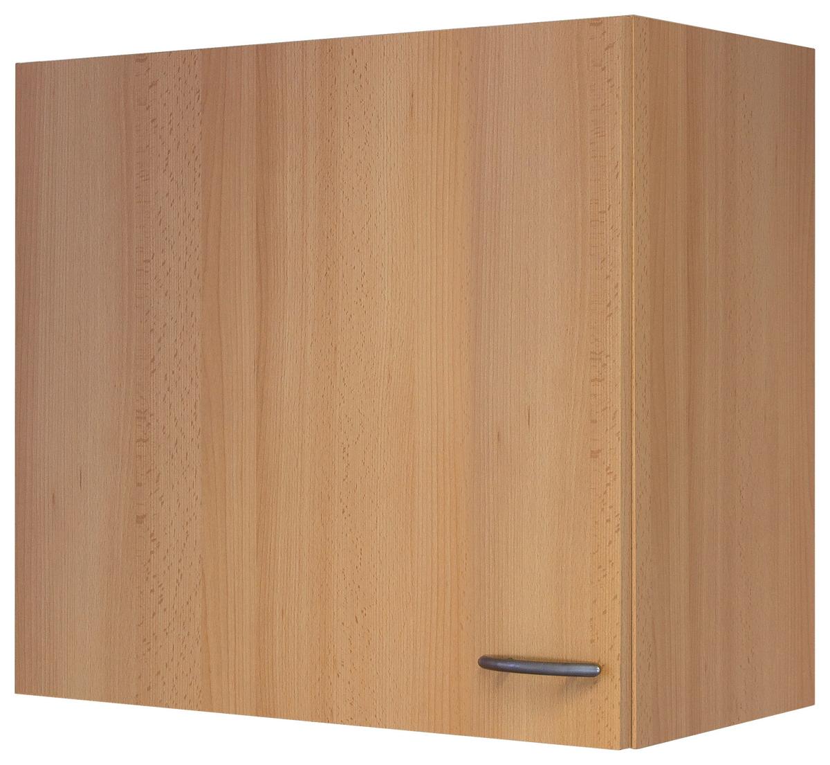Küchenoberschrank in Buchefarbe 'Nano' - Edelstahlfarben/Buchefarben, MODERN, Holzwerkstoff/Kunststoff (60/54/32cm) - FlexWell