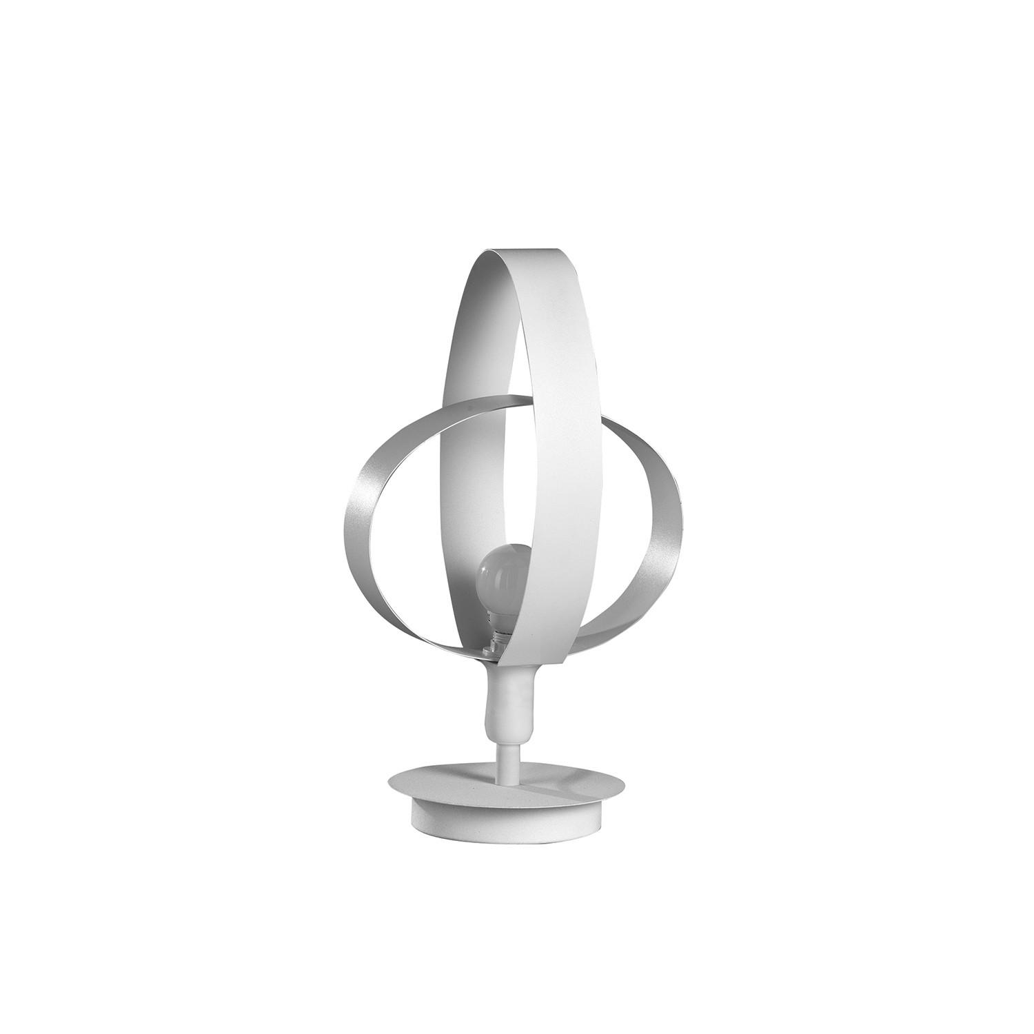 Tischleuchte Serena Weiß max. 6 Watt - Weiß, Design, Metall (25/38cm)
