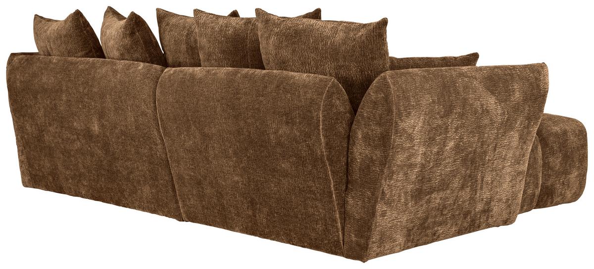 Ugaona Garnitura Cammellio - braon/crna, Moderno, tekstil (296/75-95/189cm) - Mömax