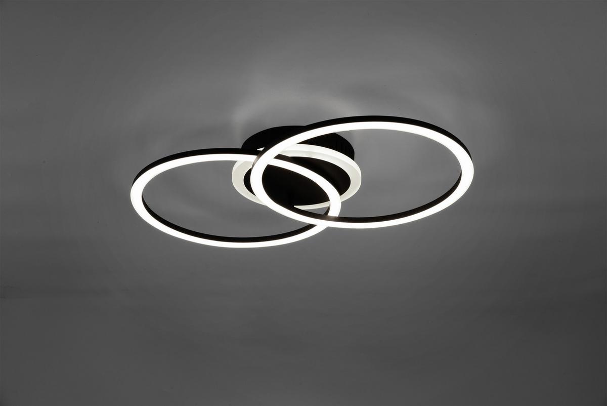 LAMPA SUFITOWA LED R62783132 VENIDA - czarny/biały, Design, tworzywo sztuczne/metal (50/30/7,5cm)