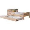Bett Bennet mit Ausziehbett ca. 90x200 cm Kiefer Natur - Naturfarben, MODERN, Holz/Textil (90/200cm) - MID.YOU