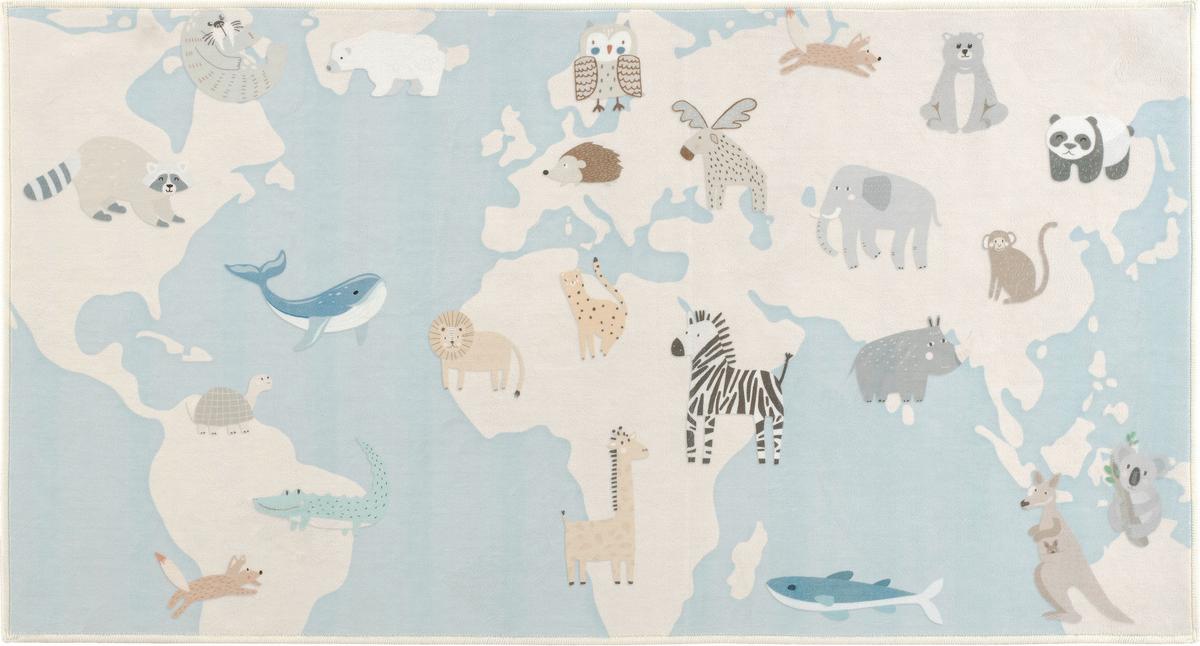 DYWAN DZIECIĘCY ZOONIA LIVING-KIDS8197 - kremowy/różnokolorowy, Design, tkanina (80/150cm) - Lindorug