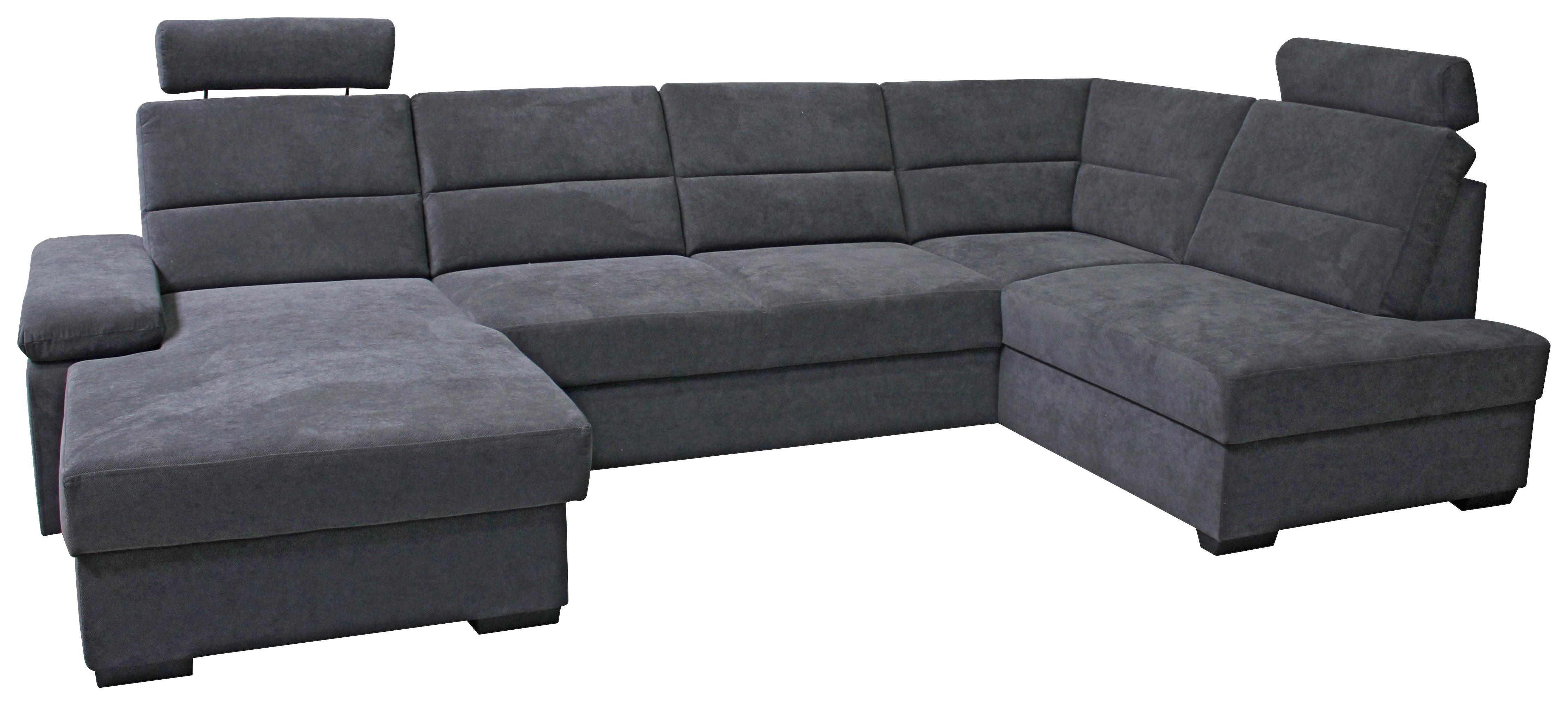 U-alakú Kanapé Norman - antracit, Design, textil (166/319/183cm) - Mömax