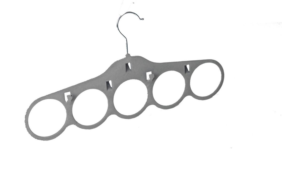 Vješalica Za Šal Velvet - siva, Moderno, metal/tekstil (41/21/0,5cm) - Modern Living