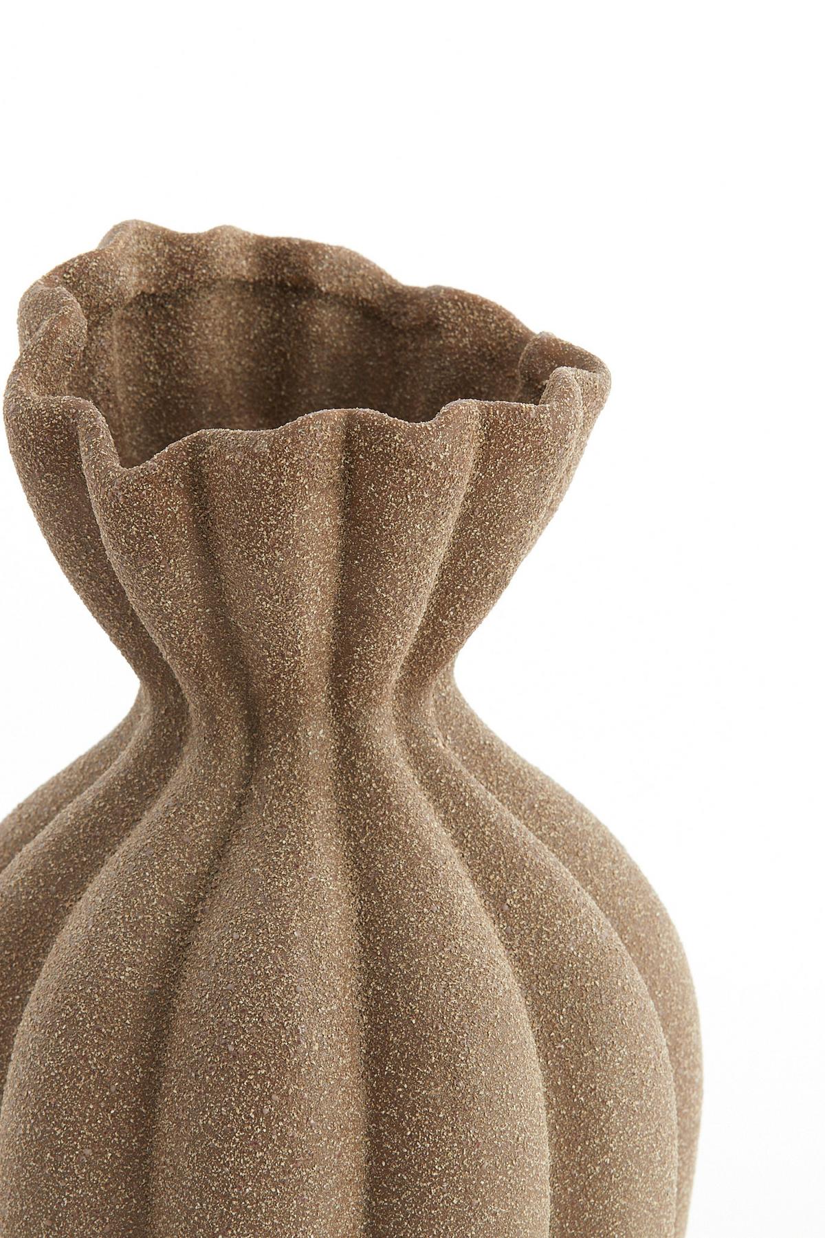 WAZON DEKORACYJNY 5747382_SILLIAN - brązowy, Basics, ceramika (19/19/35,5cm) - Light & Living
