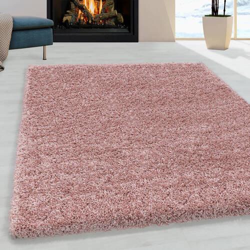 Hochflorteppich Sydney Rosa ca. 80x150cm - Rosa, Basics, Textil (80/150cm)