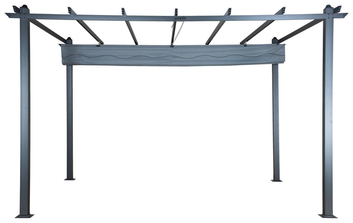 PERGOLA LAZIO - Grau, KONVENTIONELL, Textil (395/245/295cm) - Gardenson