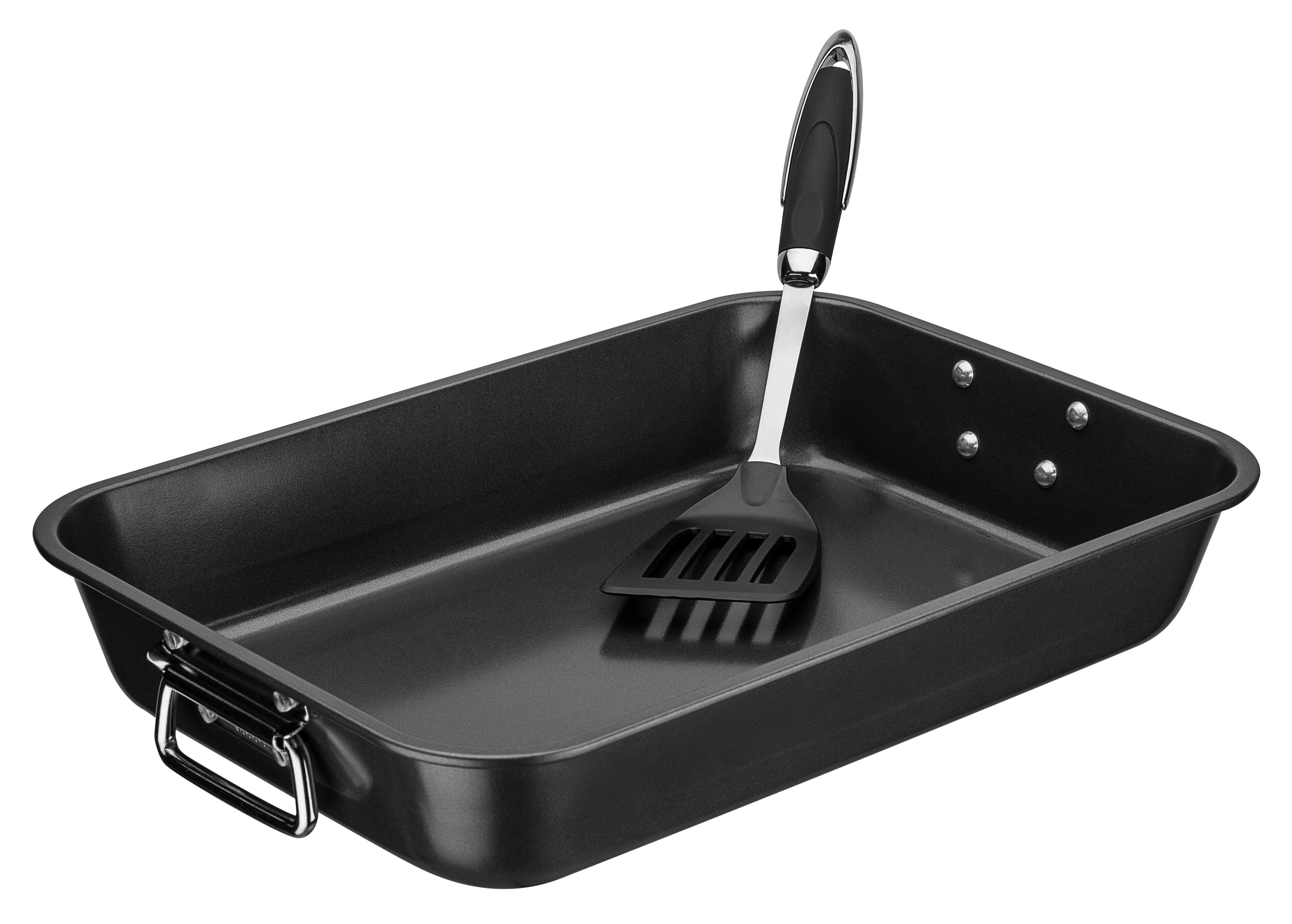 Pekač Black - črna, Basics, kovina (40/28,5/7cm) - GSW