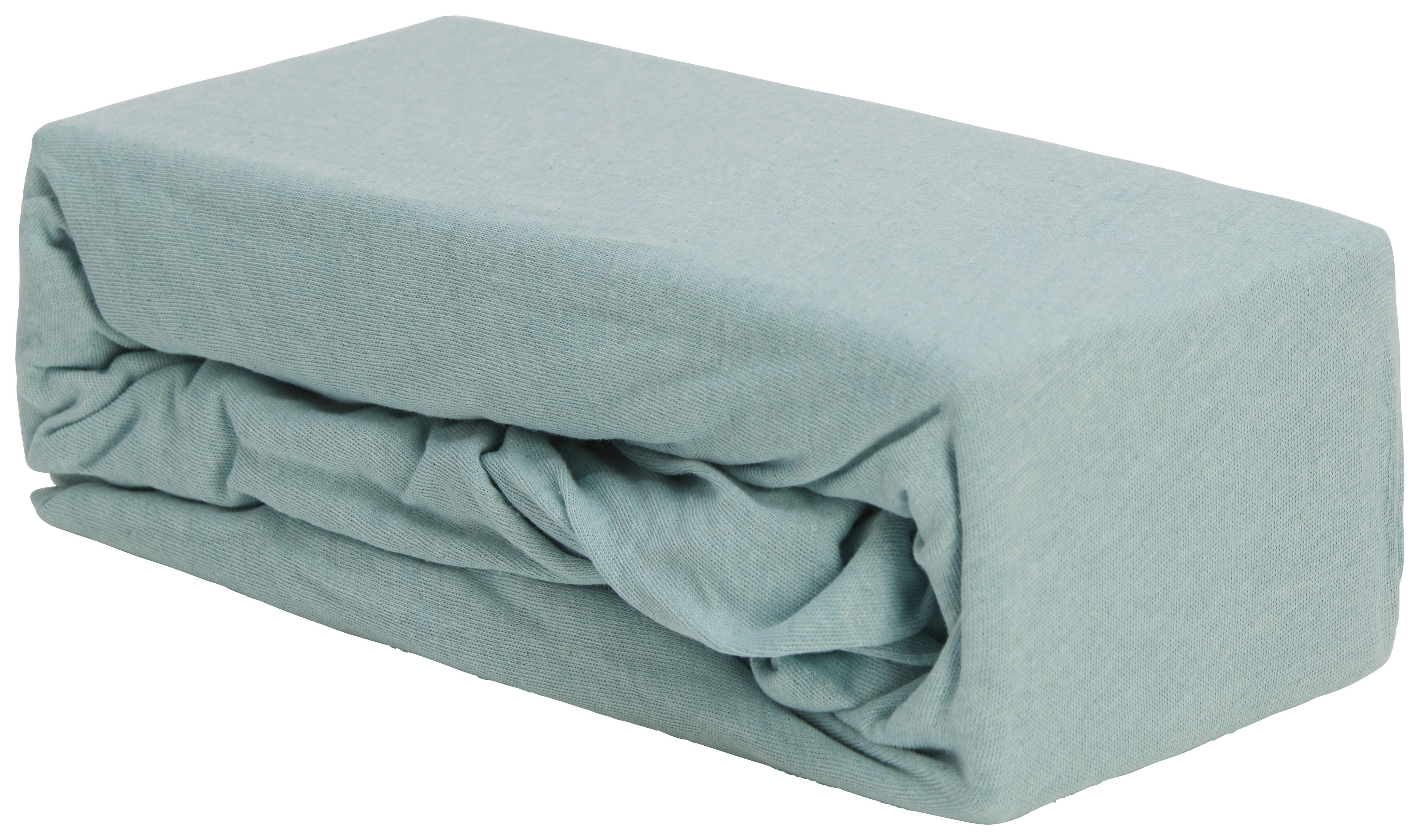 Fixleintuch Leo in diversen Farben - Taupe/Jadegrün, Textil (180/200/25cm) - Modern Living