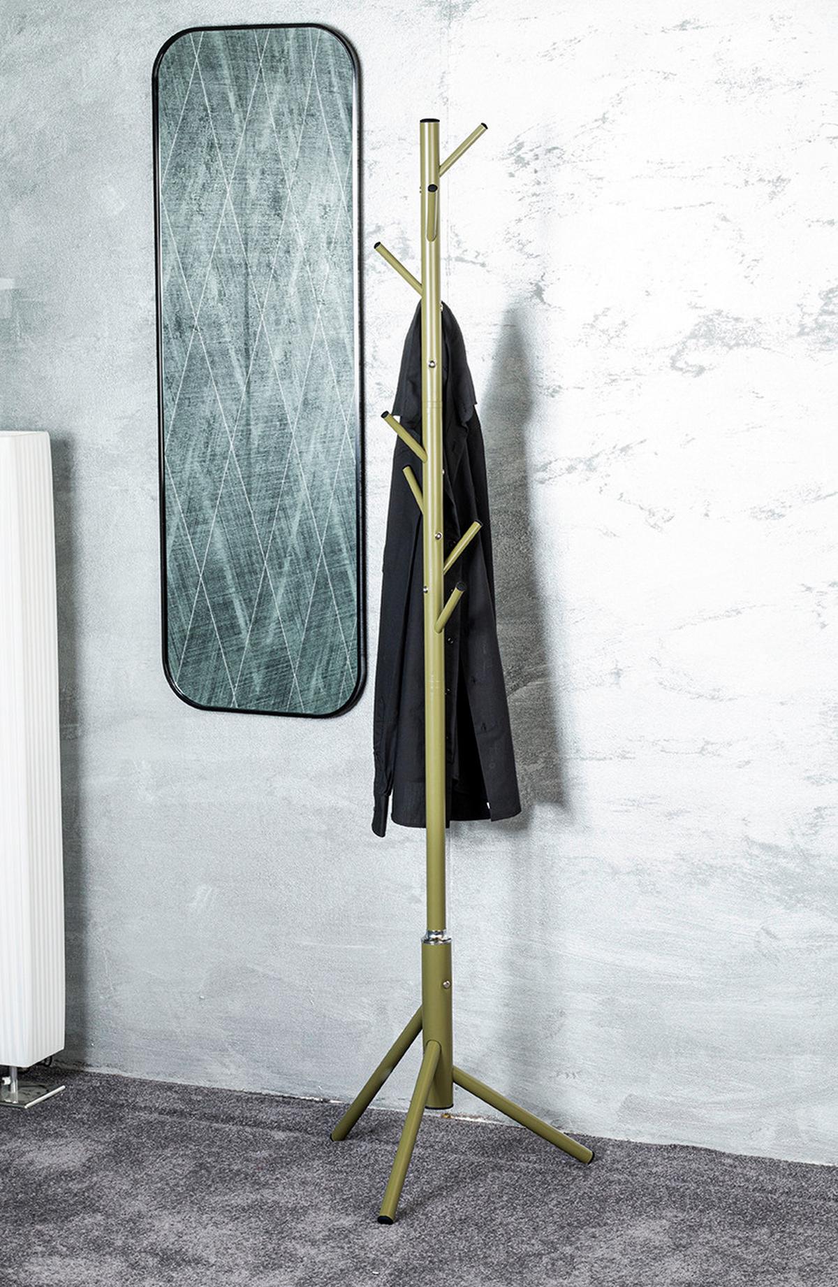 Kleiderständer Nadja in Grün - Grün, MODERN, Metall (48/173cm) - Mömax