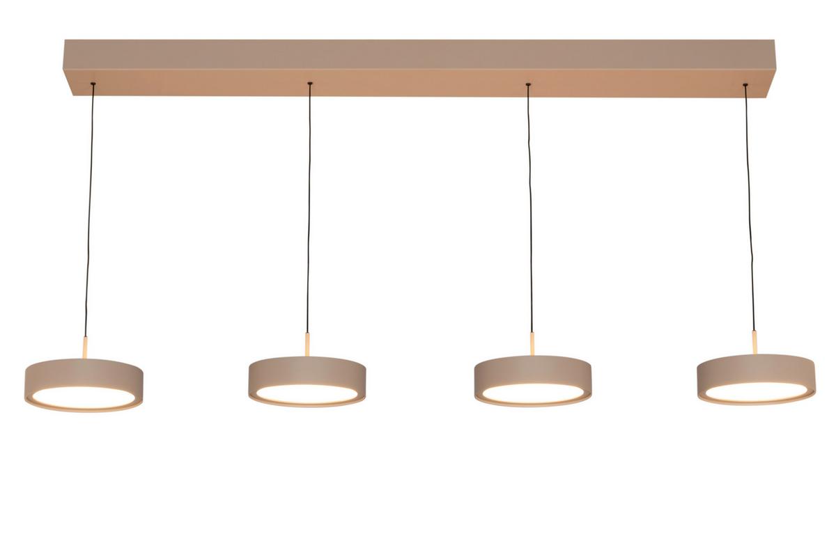 LAMPA WISZĄCA LED BELLEVUE *DK* - kolor piaskowy, Design, metal (118/17,5/180cm) - Dieter Knoll