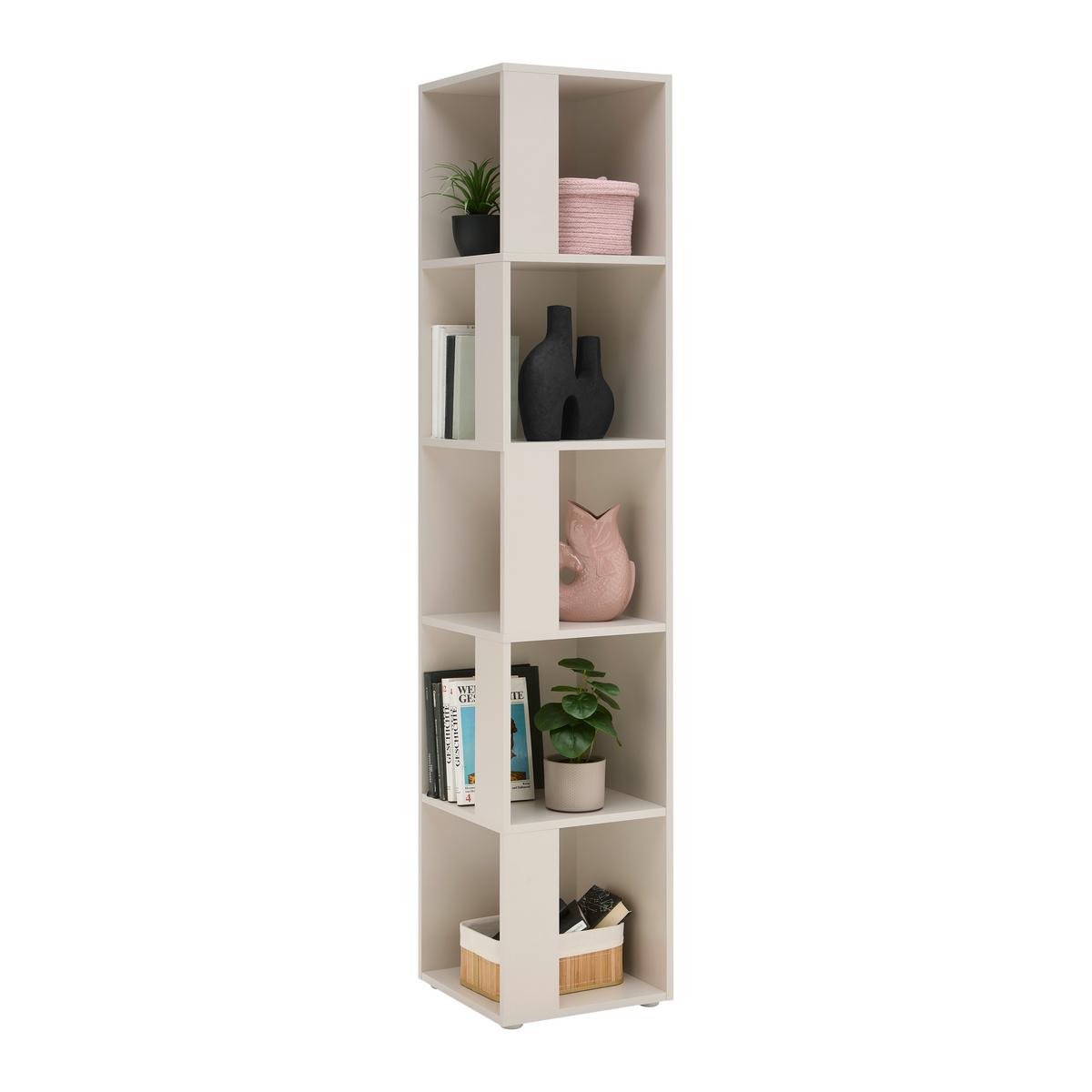 Eckregal Kornel Kaschmir - Kaschmir, MODERN, Holzwerkstoff (38/186,2/38cm) - Mömax