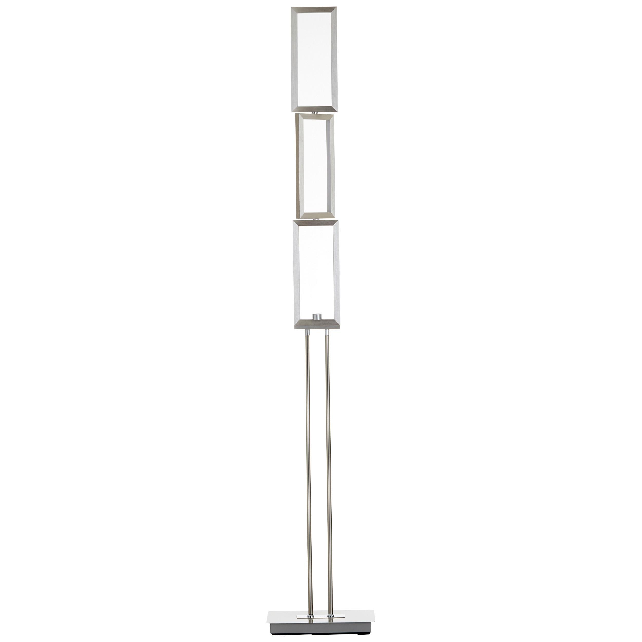 LED-Stehleuchte Tunar Alufarben max. 28 Watt - Alufarben, Design, Kunststoff/Metall (27/15/157cm) - Brilliant