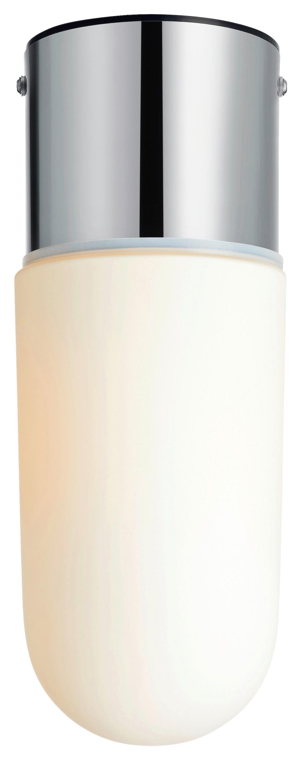 Deckenleuchte Zen max. 15 Watt - Chromfarben/Weiß, Basics (10/10/26cm) - Markslöjd