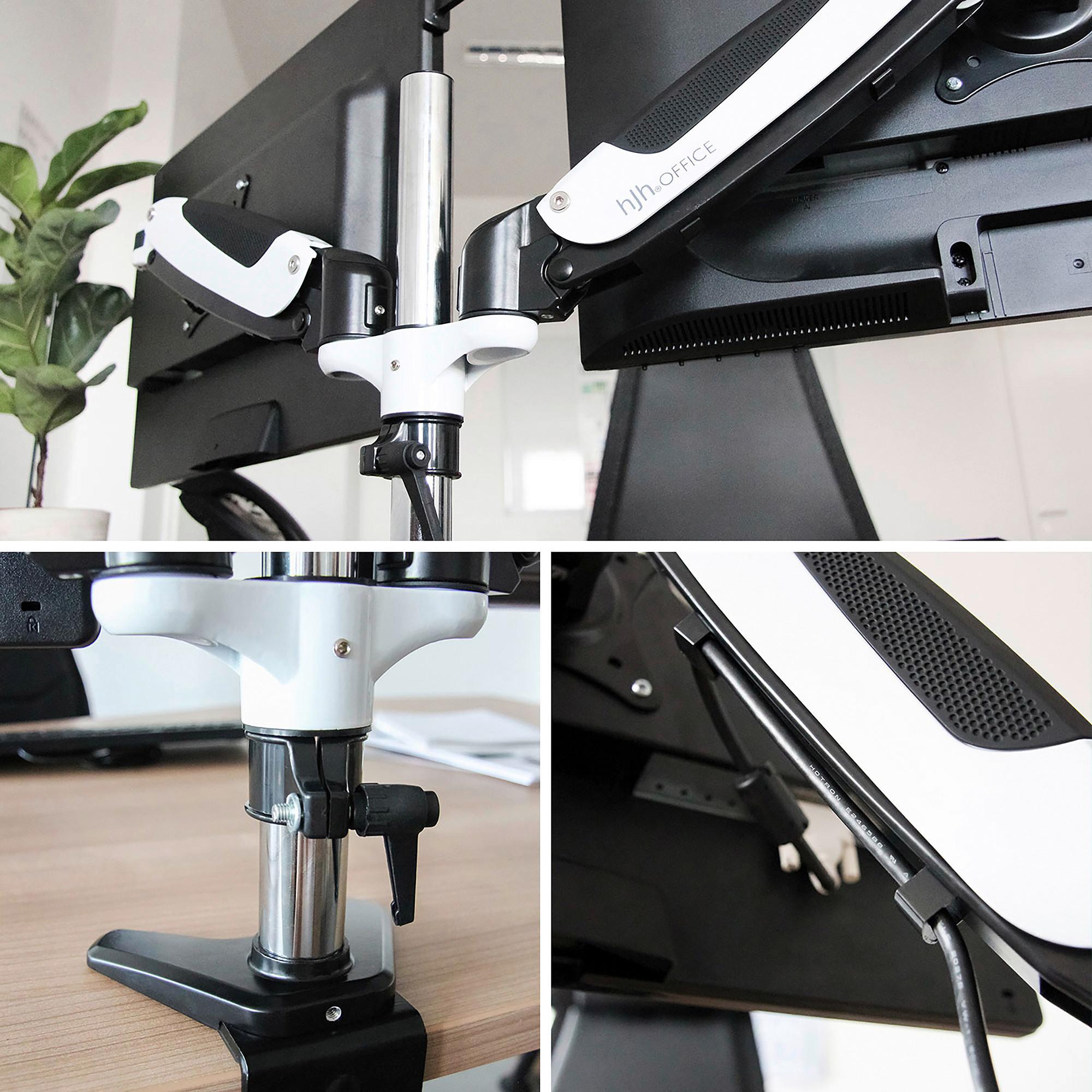 Držalo Za Monitor Vm-Mg2, Črna, Bela - črna/bela, Basics, kovina (66/34/32cm) - MID.YOU