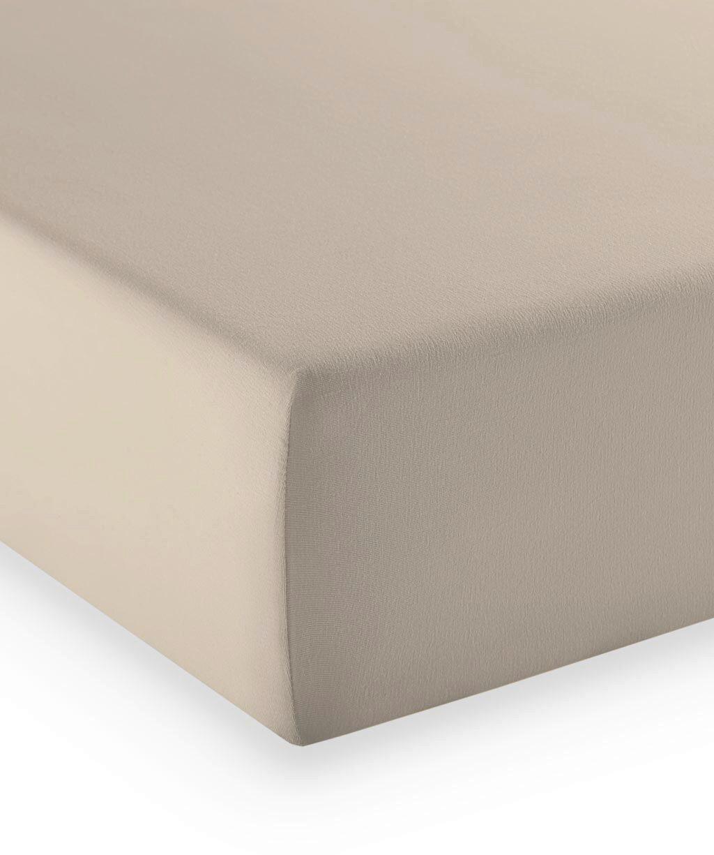 Boxspring-fixleintuch Q 4000 291 - Graubraun, Basics, Textil (140-160/200-210cm) - Fleuresse