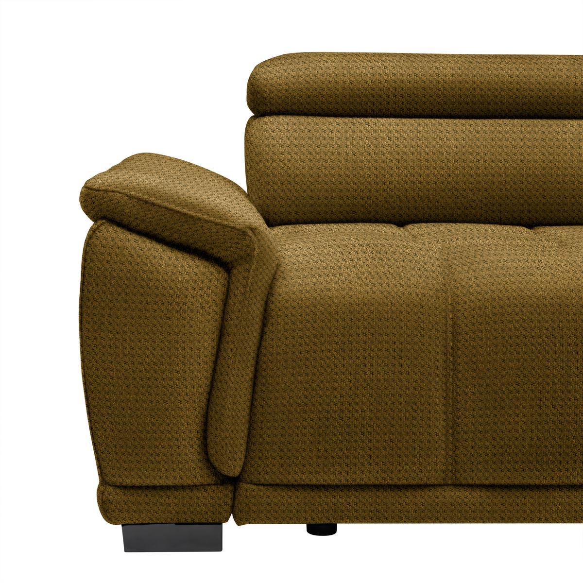 Kutna Garnitura Gremio - boje senfa/crna, Moderno, tekstil/plastika (283/206cm) - Modern Living