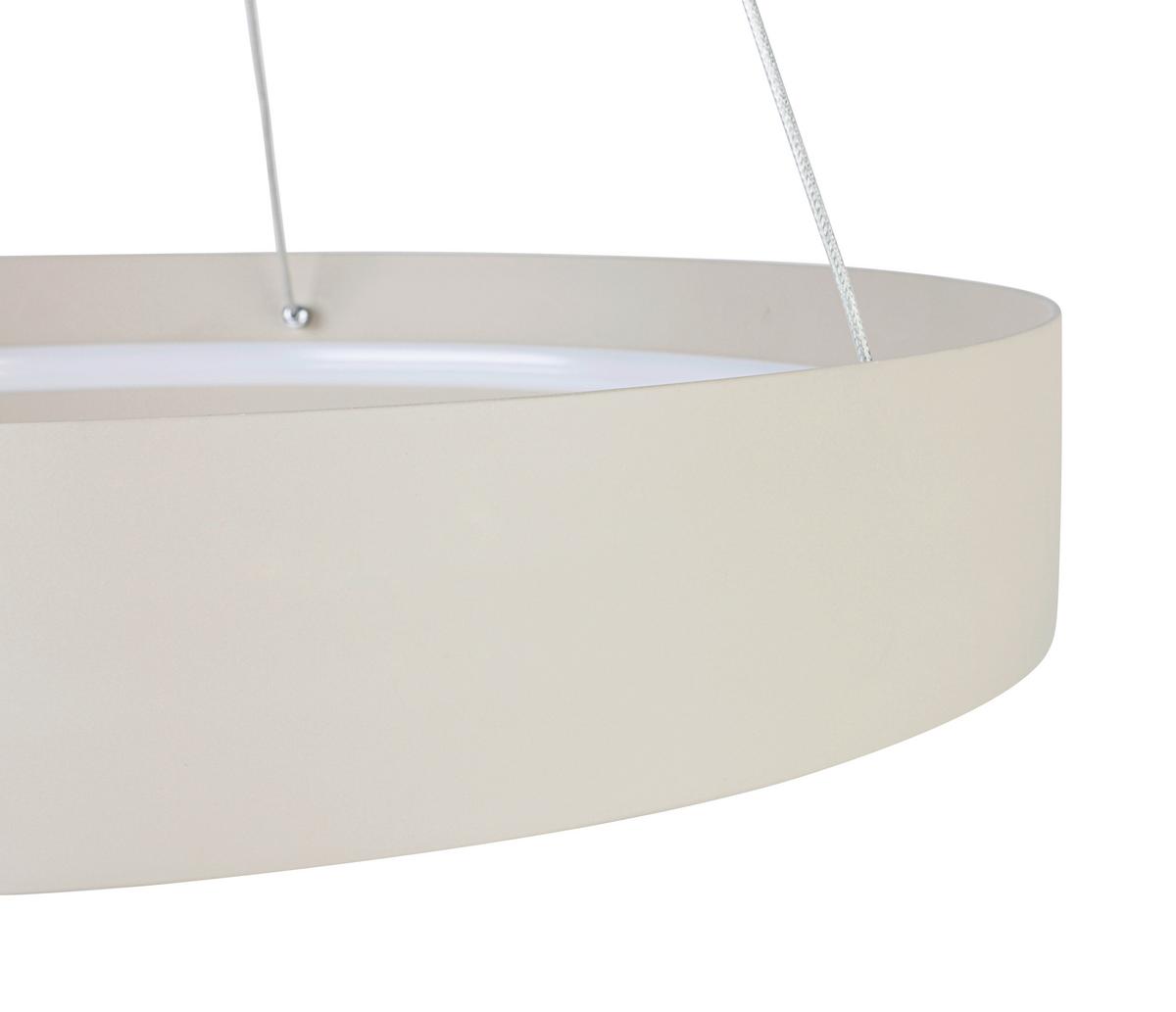 LAMPA WISZĄCA TERESA - biały/kolor piaskowy, Trend, tworzywo sztuczne/metal (58,4/120cm) - Collet's Monde