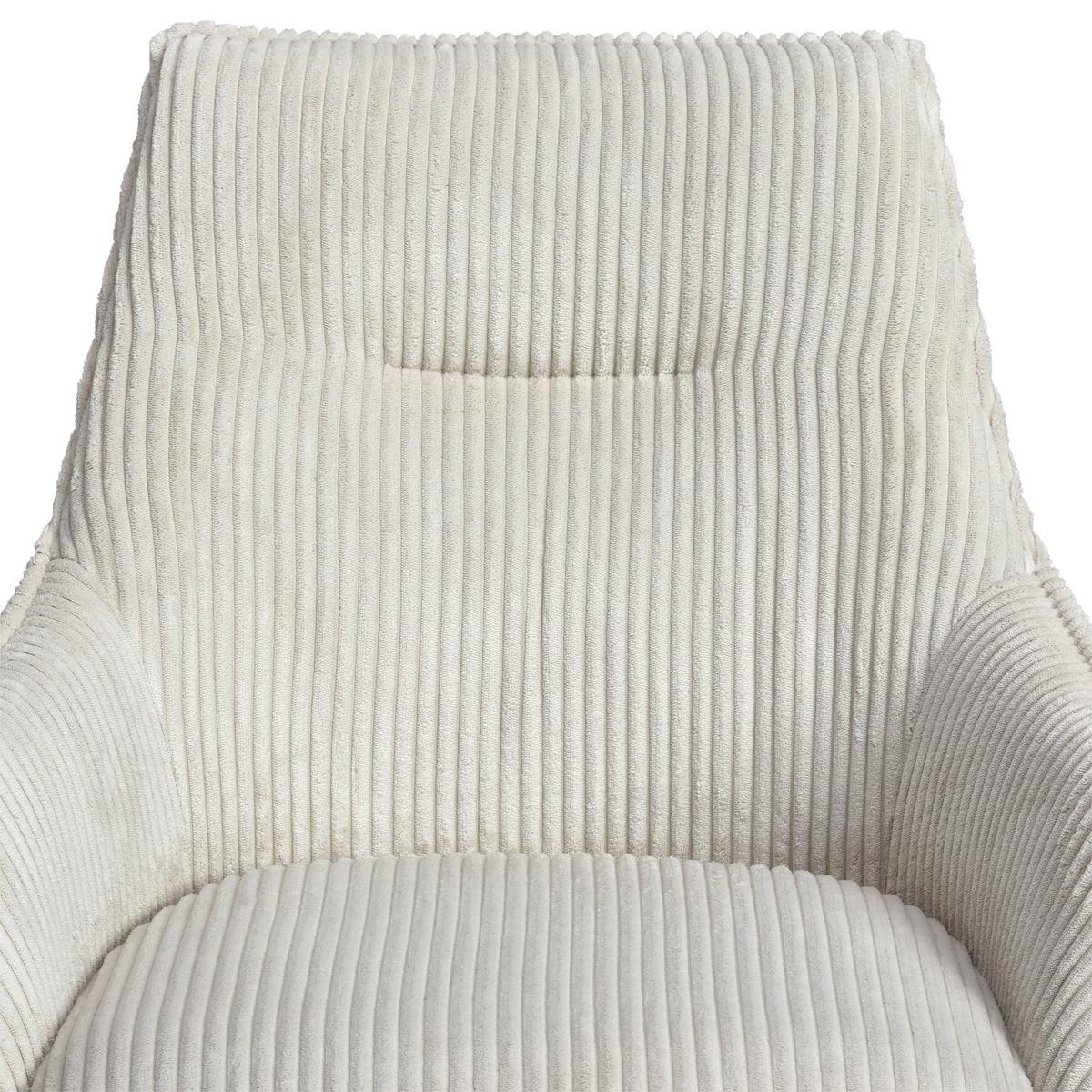 KRZESŁO Z PODŁOKIETNIKAMI YUKI - beżowy/czarny, Lifestyle, metal/tkanina (61/87/65cm) - MID.YOU