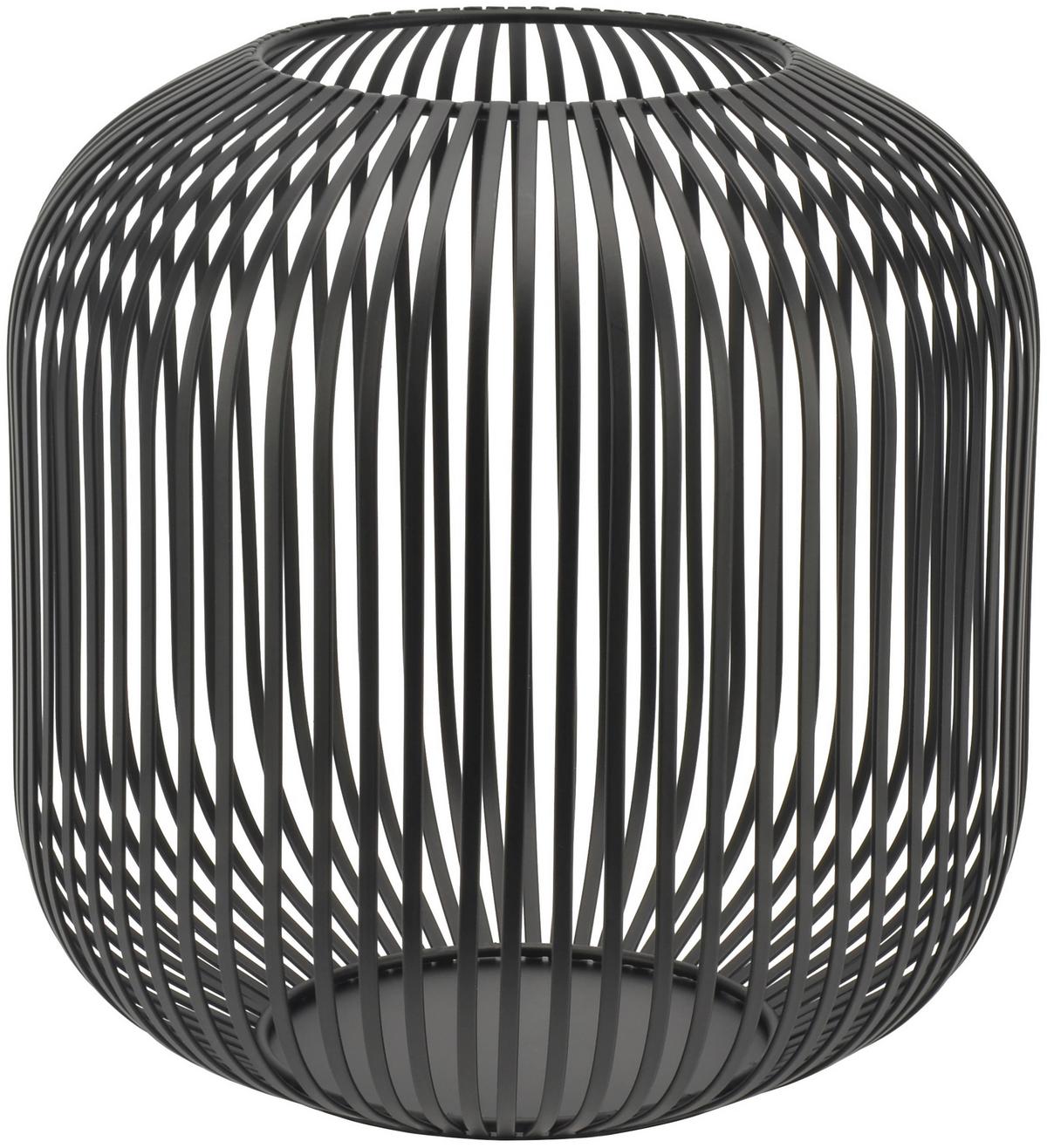 Laterna Jola, Črna, Ø 27cm - črna, kovina (27/27,5cm) - Premium Living