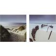 Glasbild Sandy War, ca. 20x40x1,7cm - Multicolor, MODERN, Glas (20/40/1,7cm) - Mömax modern living