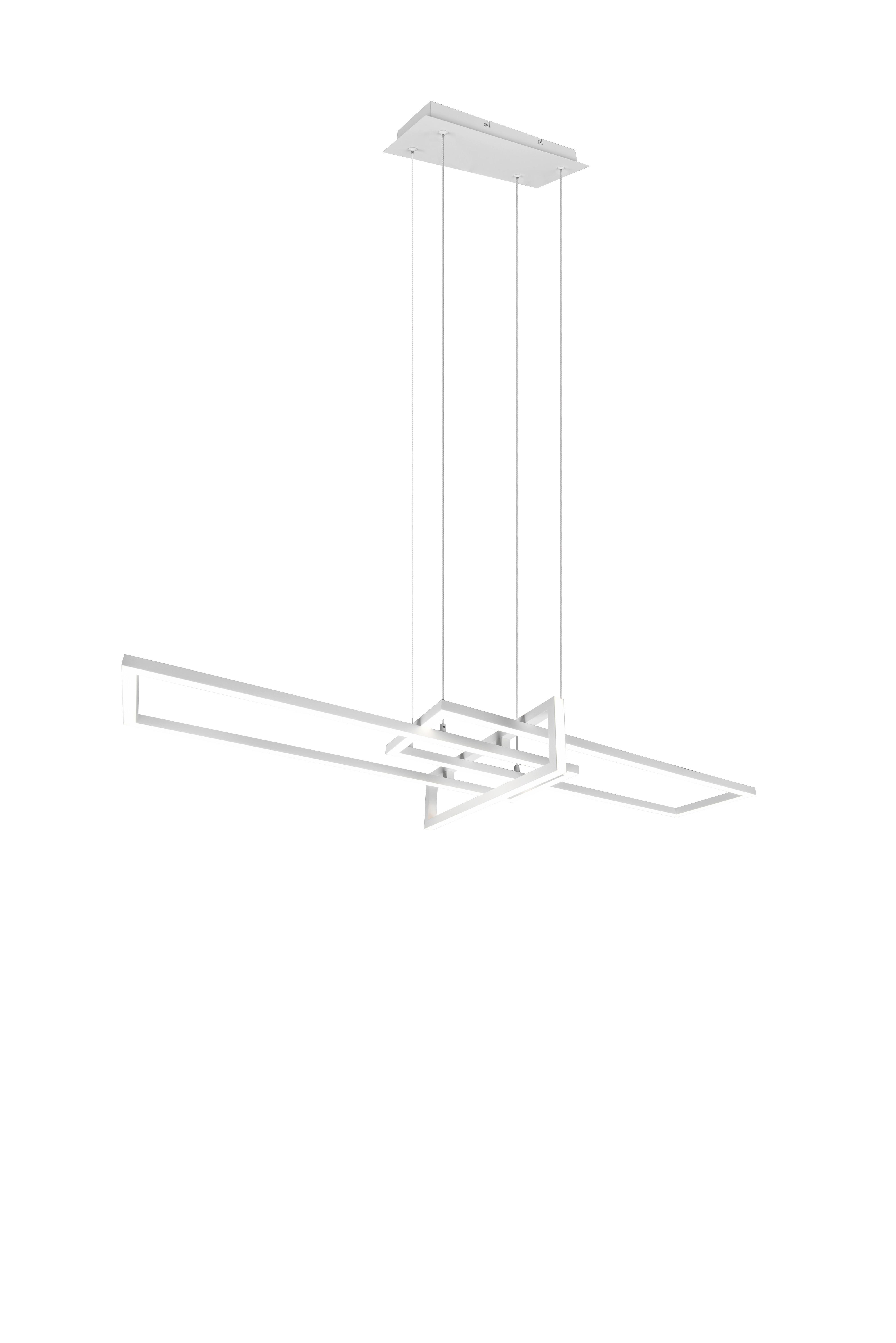 LED-Hängeleuchte Salinas in Weiß max. 34 Watt - Weiß, Design, Metall (110/40/150cm) - Trio Leuchten