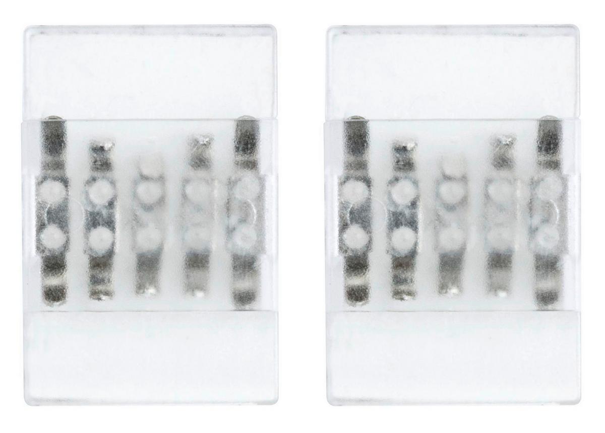 LED-Strip Connector in Weiß max. 114 Watt - Weiß, Basics, Kunststoff (2,0/0,45cm) - Paulmann