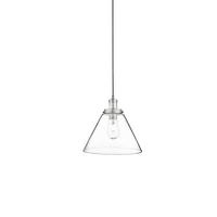 Függőlámpa 3228ss Pyramid  Pendant - ezüstszínű/átlátszó, Basics, üveg/fém (29/28cm)