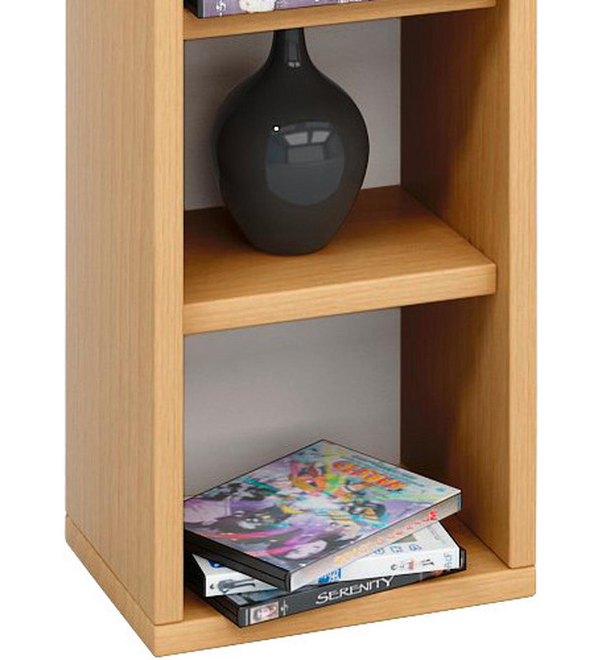 CD-Regal Bigol in Buchefarbe, B: 21 cm - Buchefarben, KONVENTIONELL, Holzwerkstoff (21/183/20cm) - MID.YOU