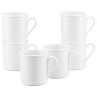Set Skodelic Polo, 6-Delni - bela, Basics, keramika (250ml) - Creatable