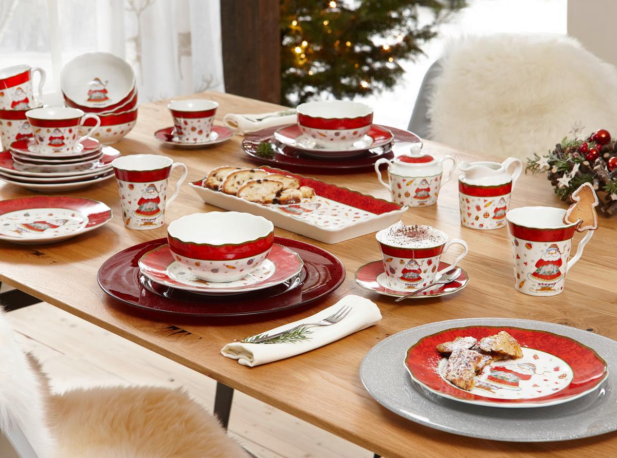 SERWIS KAWOWY CHRISTMAS DREAM - różnokolorowy, Basics, ceramika - X-Mas