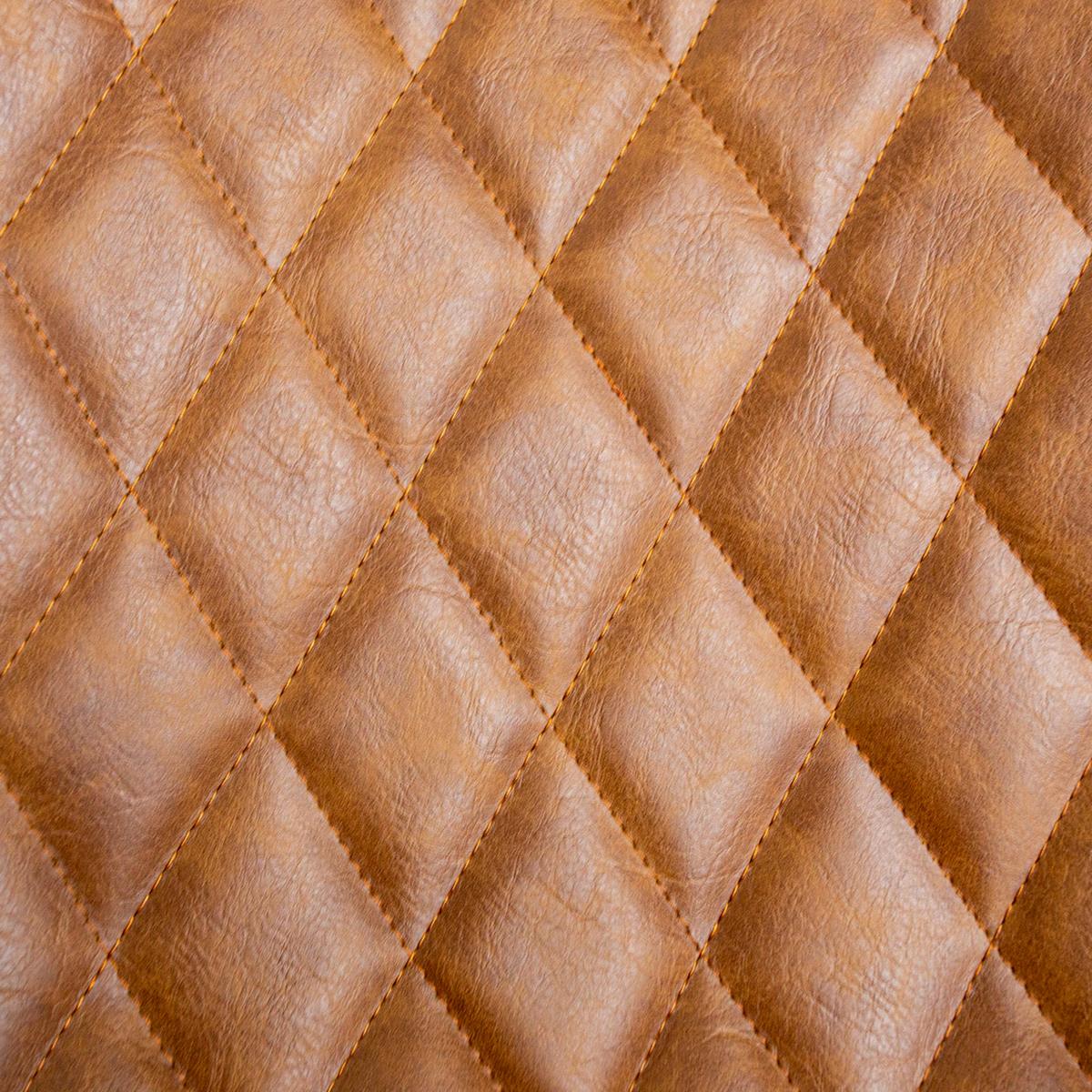 Barhocker-Set Bowie 2er-Set ca. 50x102 cm Cognac - Cognac/Schwarz, KONVENTIONELL, Textil/Metall (50/102/55cm) - MID.YOU
