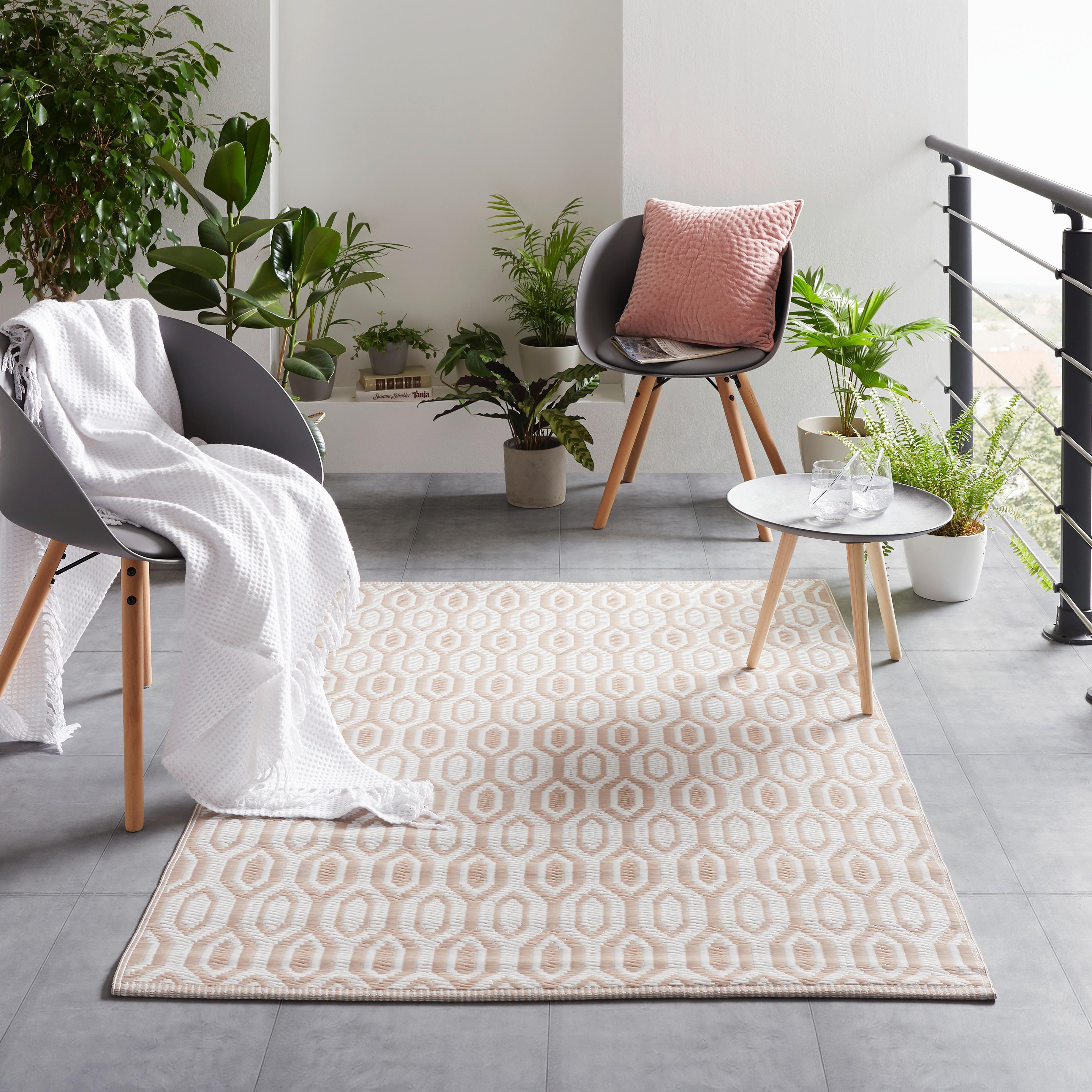 Outdoorteppich Florida in Beige - Beige, Basics, Textil (120/170cm) - Modern Living