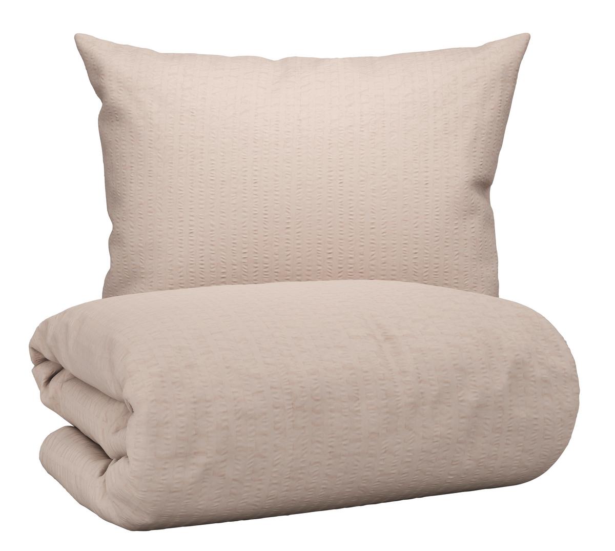 BETTWÄSCHESET GISELA - Beige, Textil (160/210cm) - Modern Living