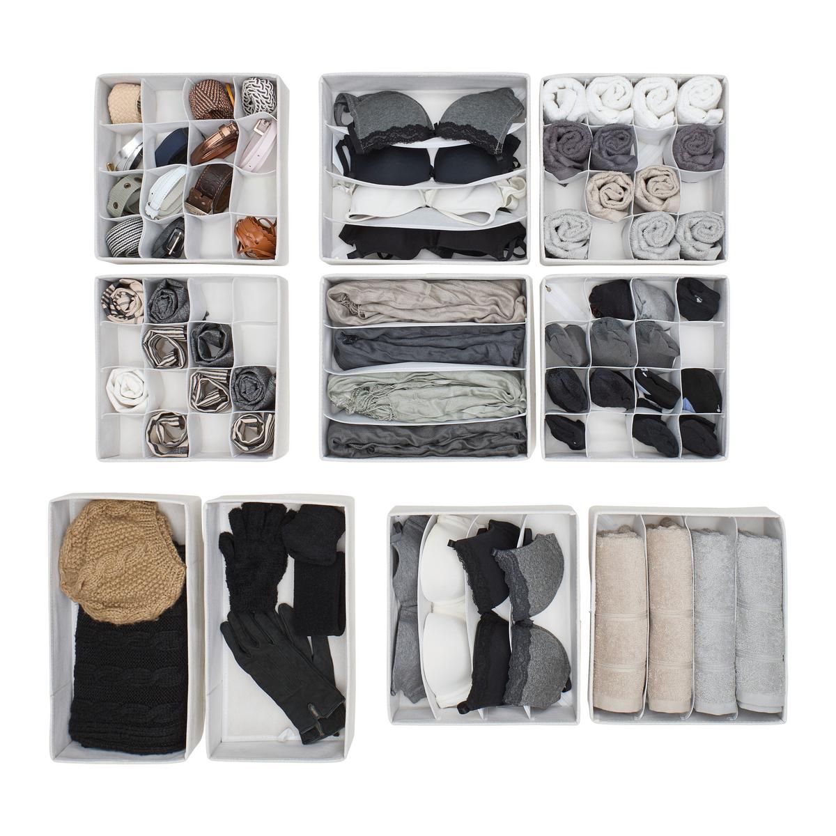 Set de cutii pentru depozitare Louis - bej, Modern, hârtie/textil (40/10.5/21cm) - Mömax