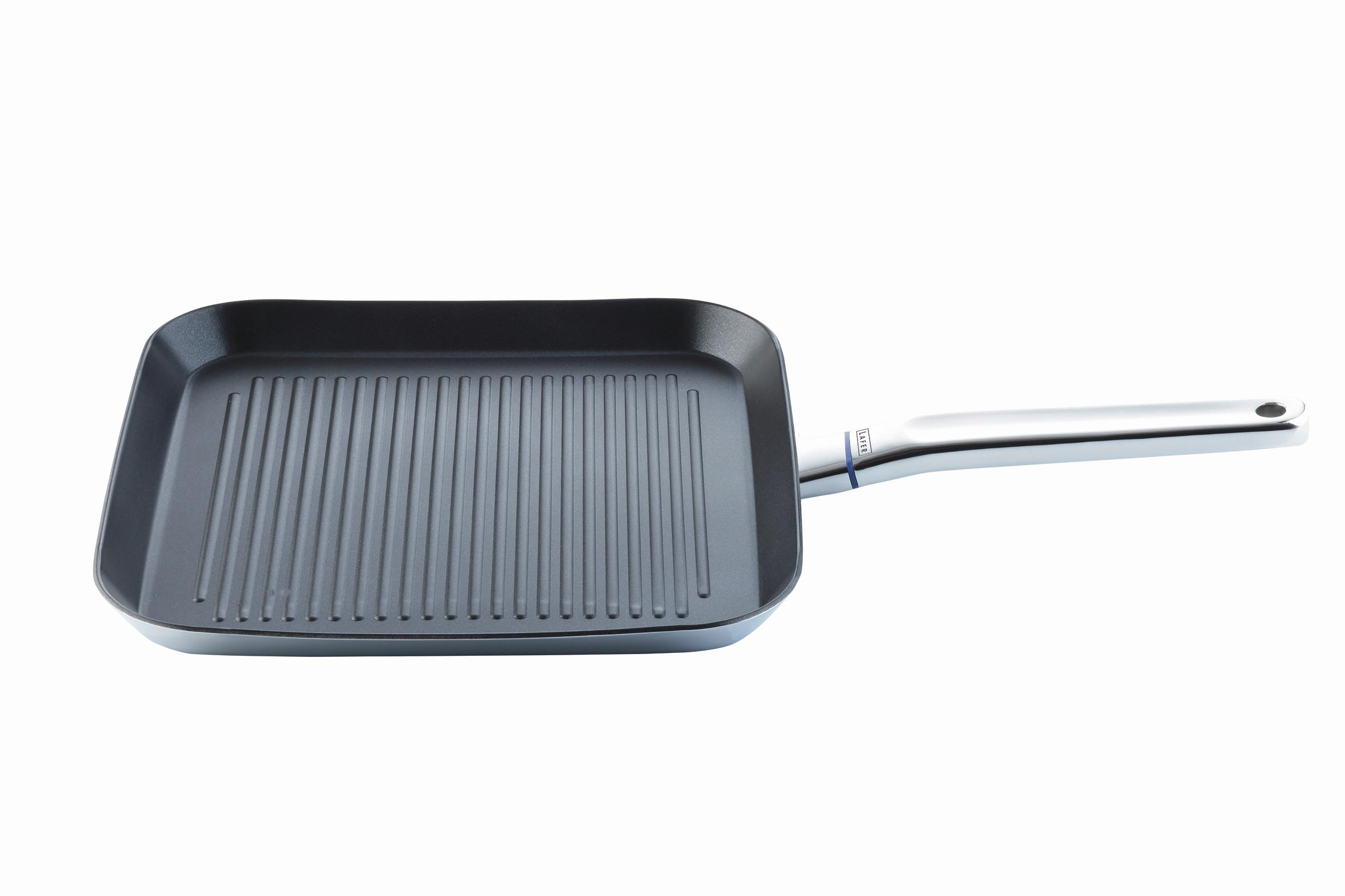PATELNIA GRILLOWA 28538 - kolor srebrny, Design, metal (29,5/29,5cm) - Johann Lafer