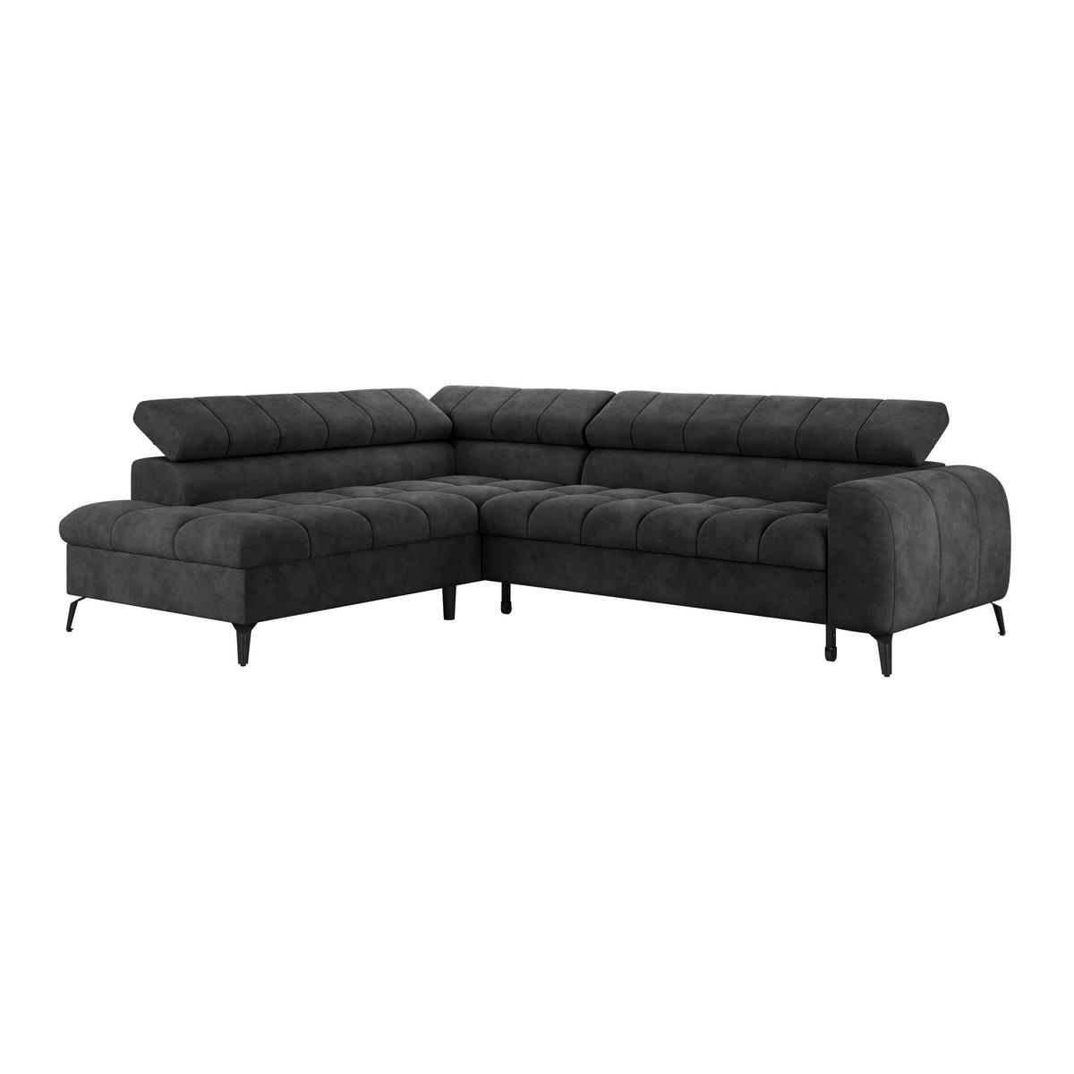 Kutna Garnitura Volf - crna, Trend, tekstil/metal (203/261cm)
