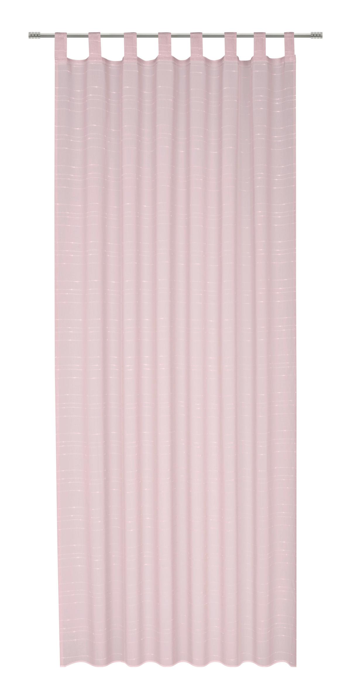 Füles Függöny Ida - rózsaszín, Konventionell, textil (135/245cm) - Based