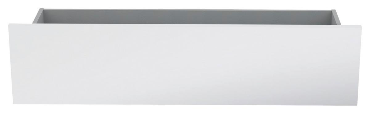 Schublade Unit in Weiss Hochglanz - Weiss Hochglanz, Modern, Holzwerkstoff (90,9/21,9/36,6cm) - Based