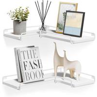 Eckregal Weiß ca. 40x4x29 cm - Weiß, Trend, Holzwerkstoff/Metall (40/4/29cm) - MID.YOU