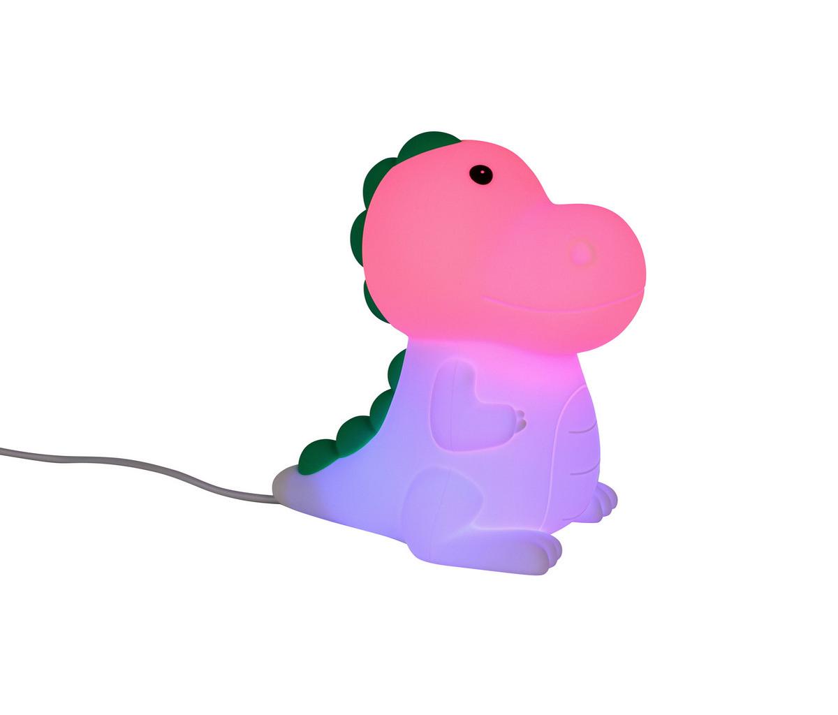 Nočna Lučka Dino - bela, Moderno, umetna masa (8,5/13,8/13,5cm) - Mömax