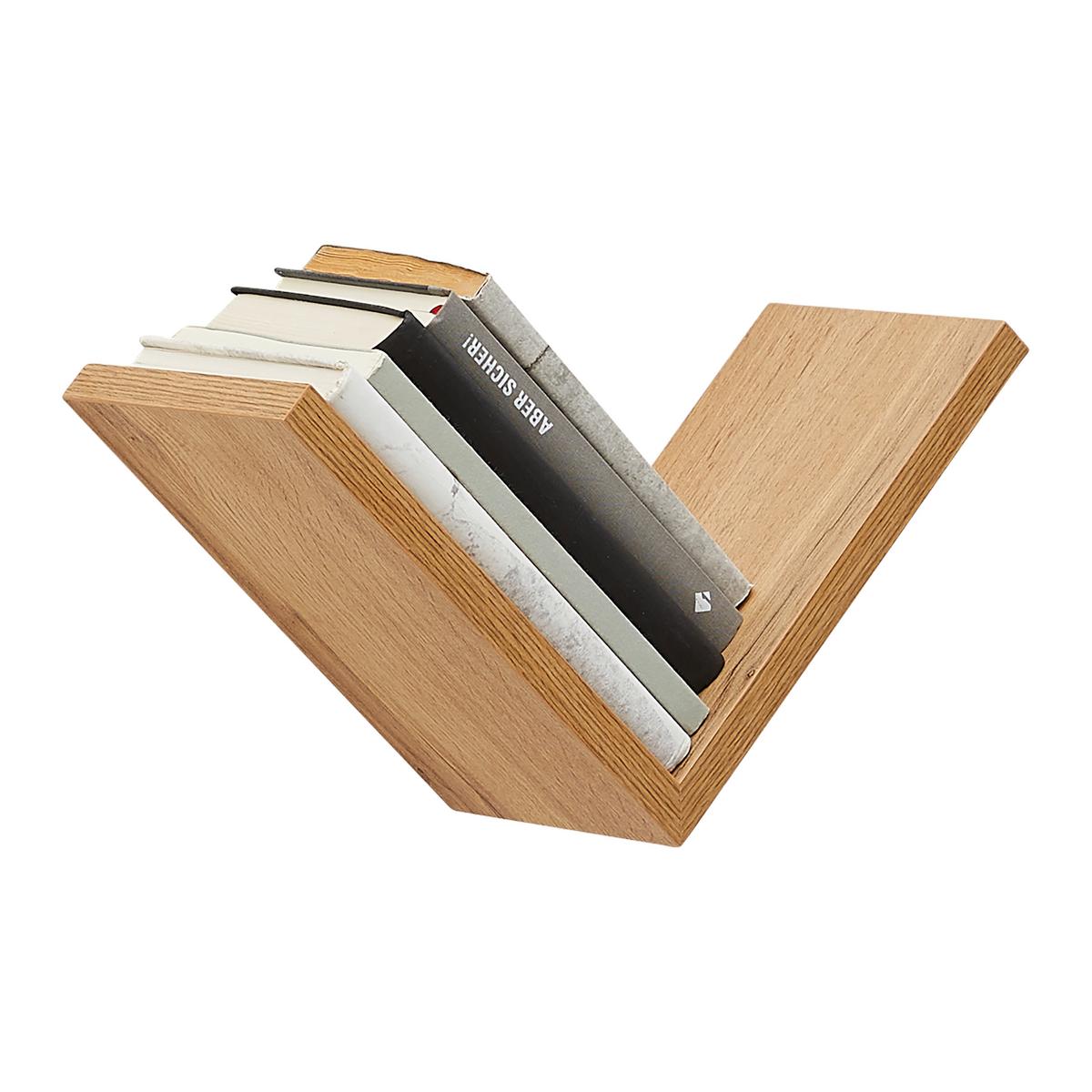 Wandregal Ali in Eichefarben - Eiche Wotan, MODERN, Holzwerkstoff (25/25/15cm) - Mömax