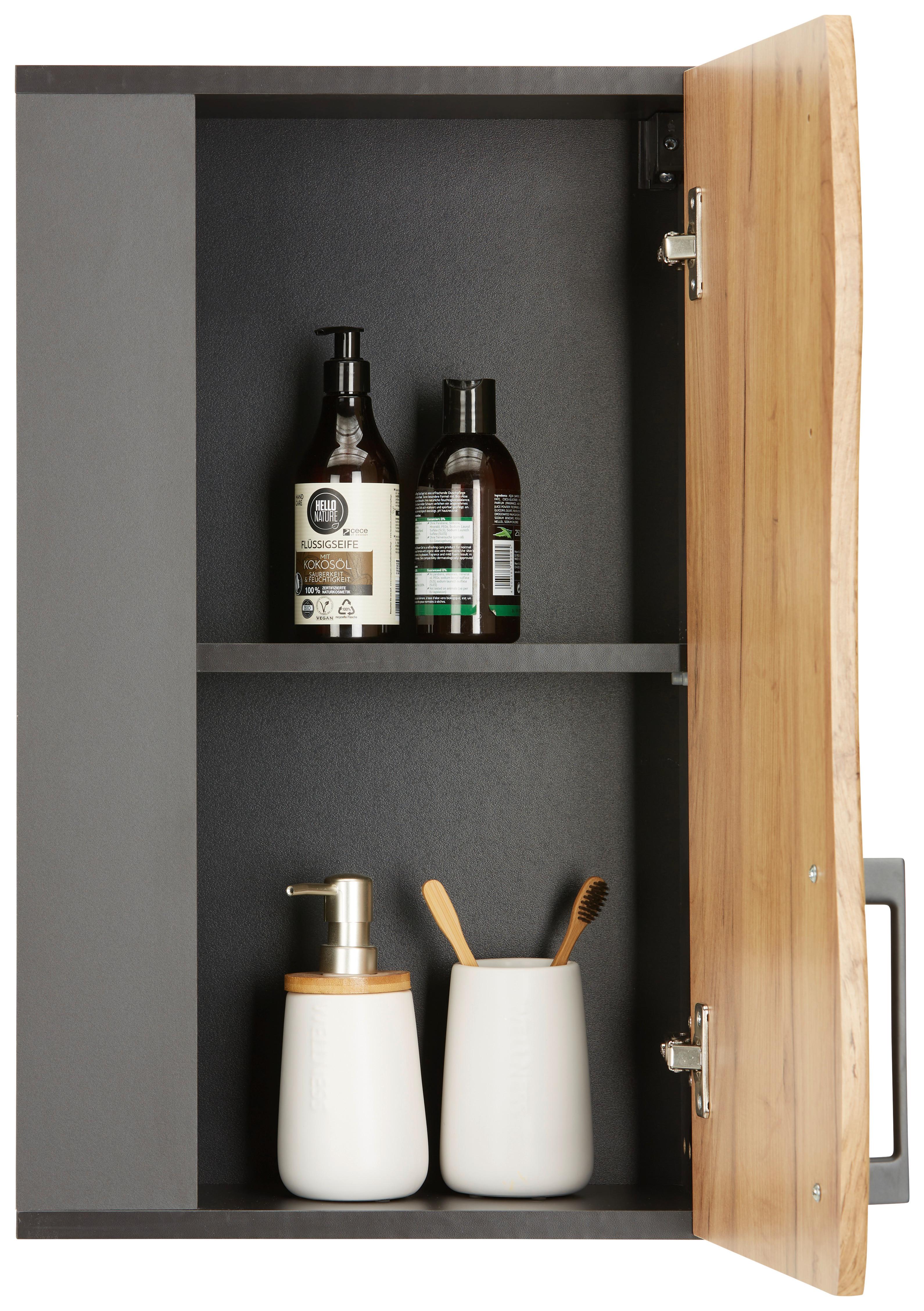 ÖVERSKÅP TIMBER -EXKLUSIV- - Modern, metall/trämaterial (40/65/20cm) - Premium Living